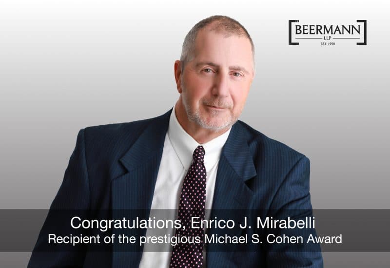 Enrico J. Mirabelli Awarded the Prestigious Michael S. Cohen Award